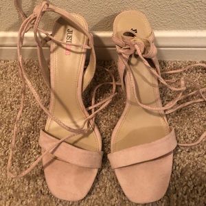 wrap heels from just fav- worn once